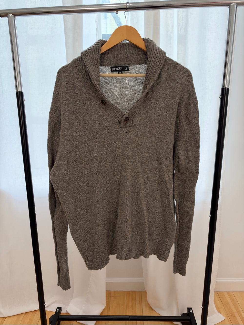 J. Crew Men's Shawl Collar Sweater in Brown